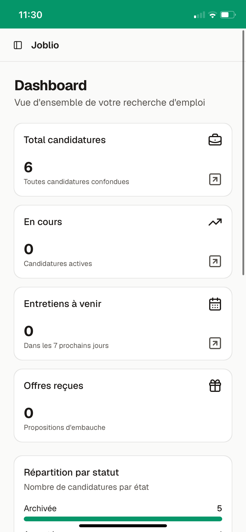 Joblio screenshot 1