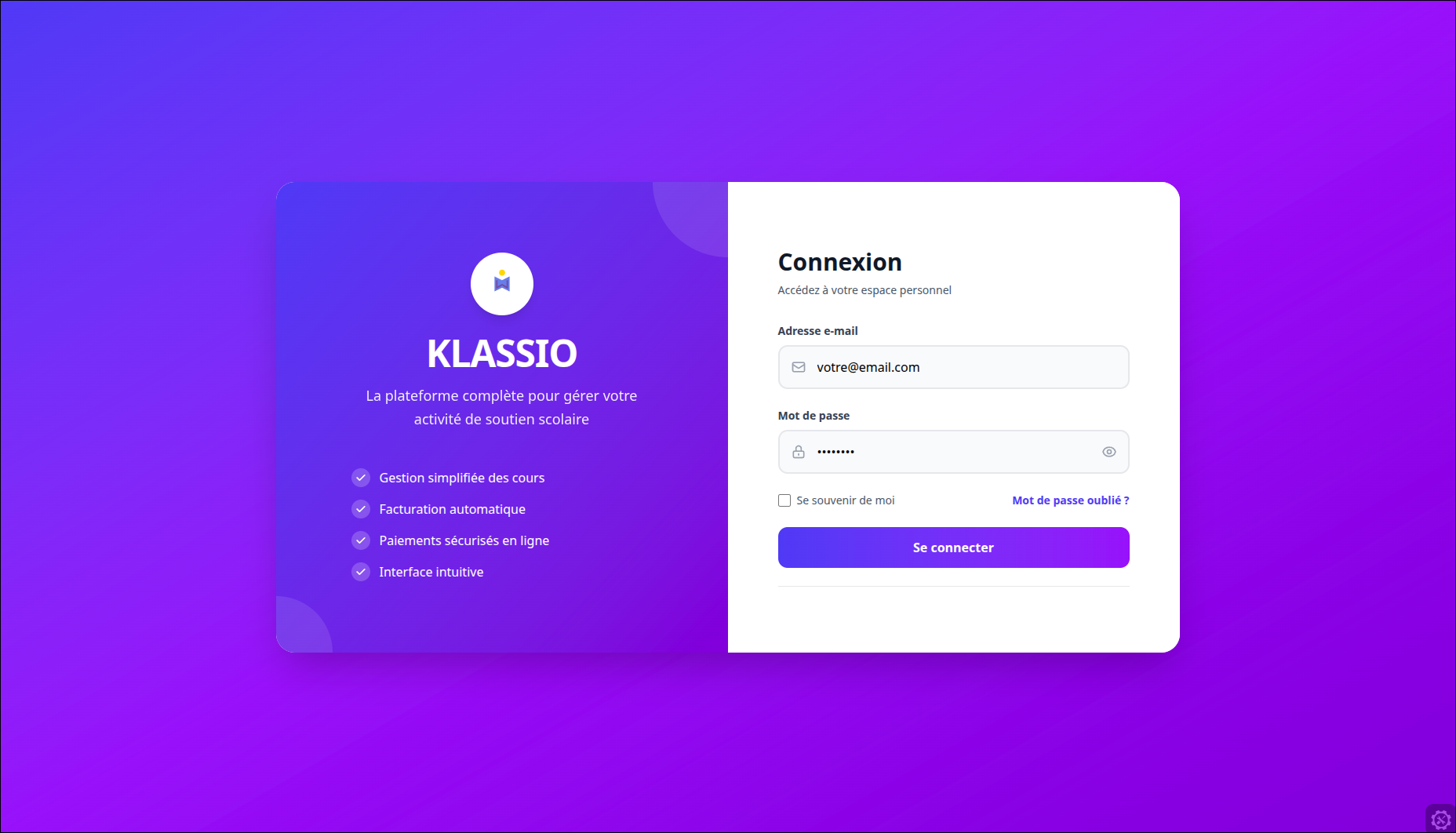 Klassio screenshot 1